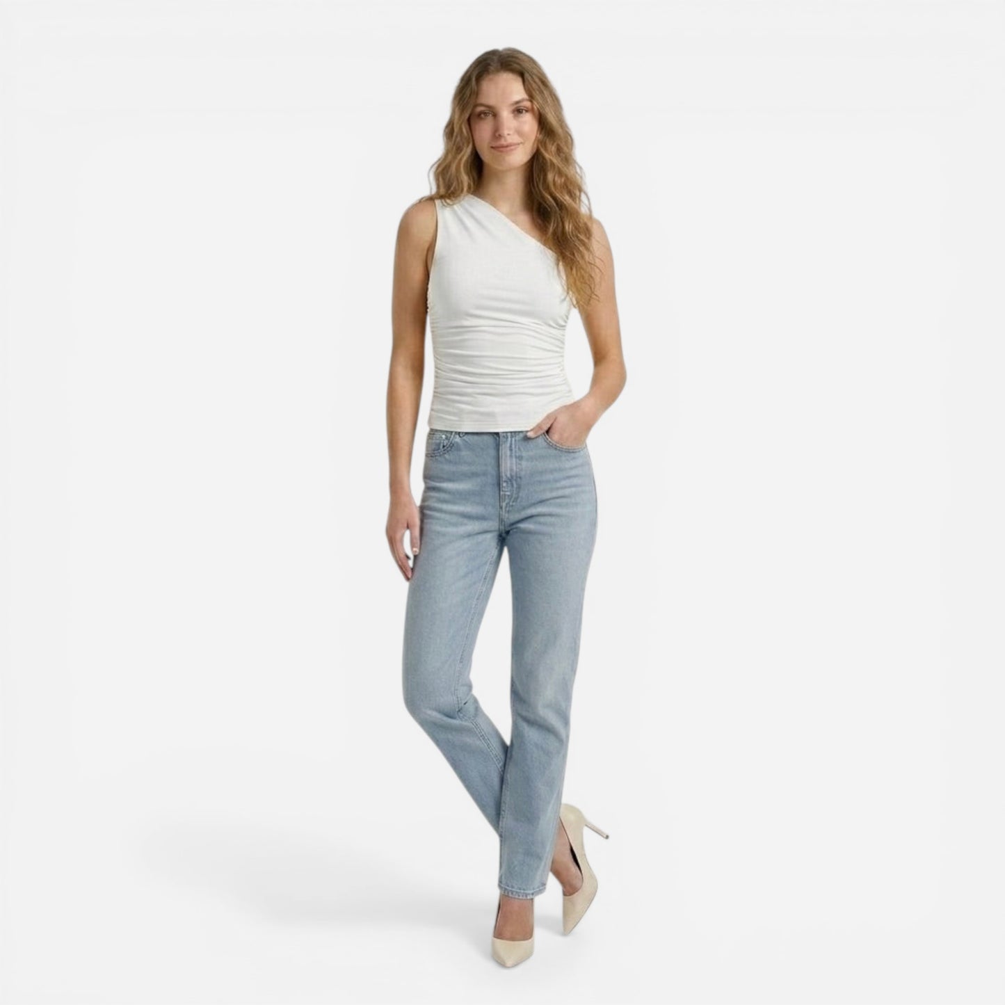 Débardeur Femme Slim Fit – T-shirt sans manches d'été basique