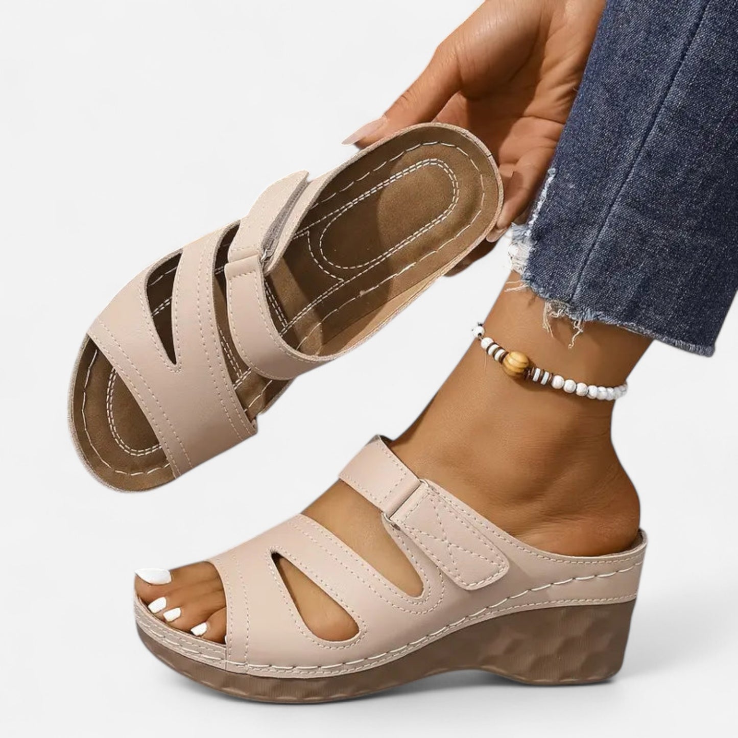 Serilda - Sandale Élégante à Talon avec Bride Ajustable et Confort Optimal