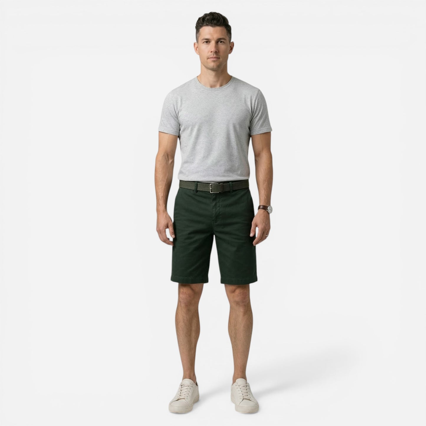 Shorts en coton pour homme - Chino décontractés d'été avec poches
