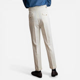 Pantalons élégants pour hommes avec plis et réglages latéraux