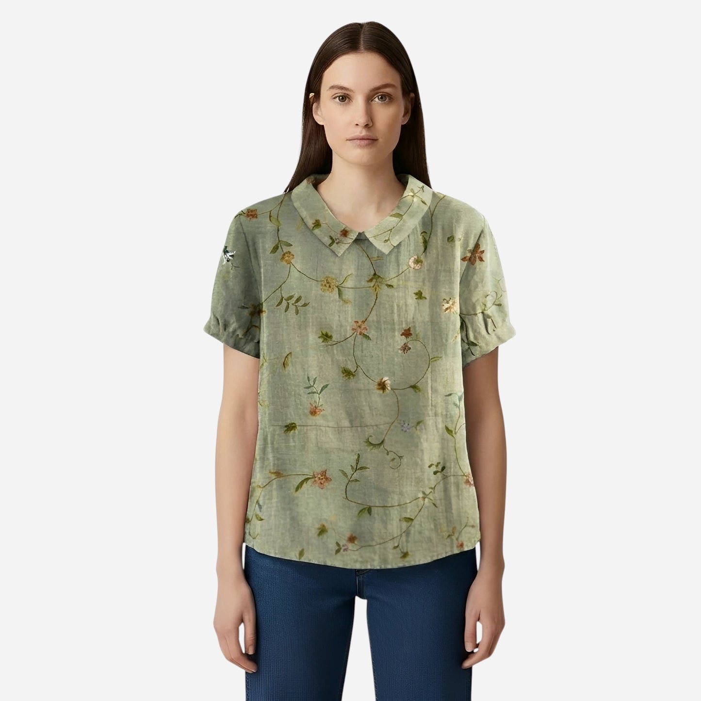 Blouse à Pois Femme à Manches Courtes - Élégante et Décontractée