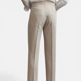 Pantalon Homme Élégant Sur Mesure à Pli, Jambe Droite
