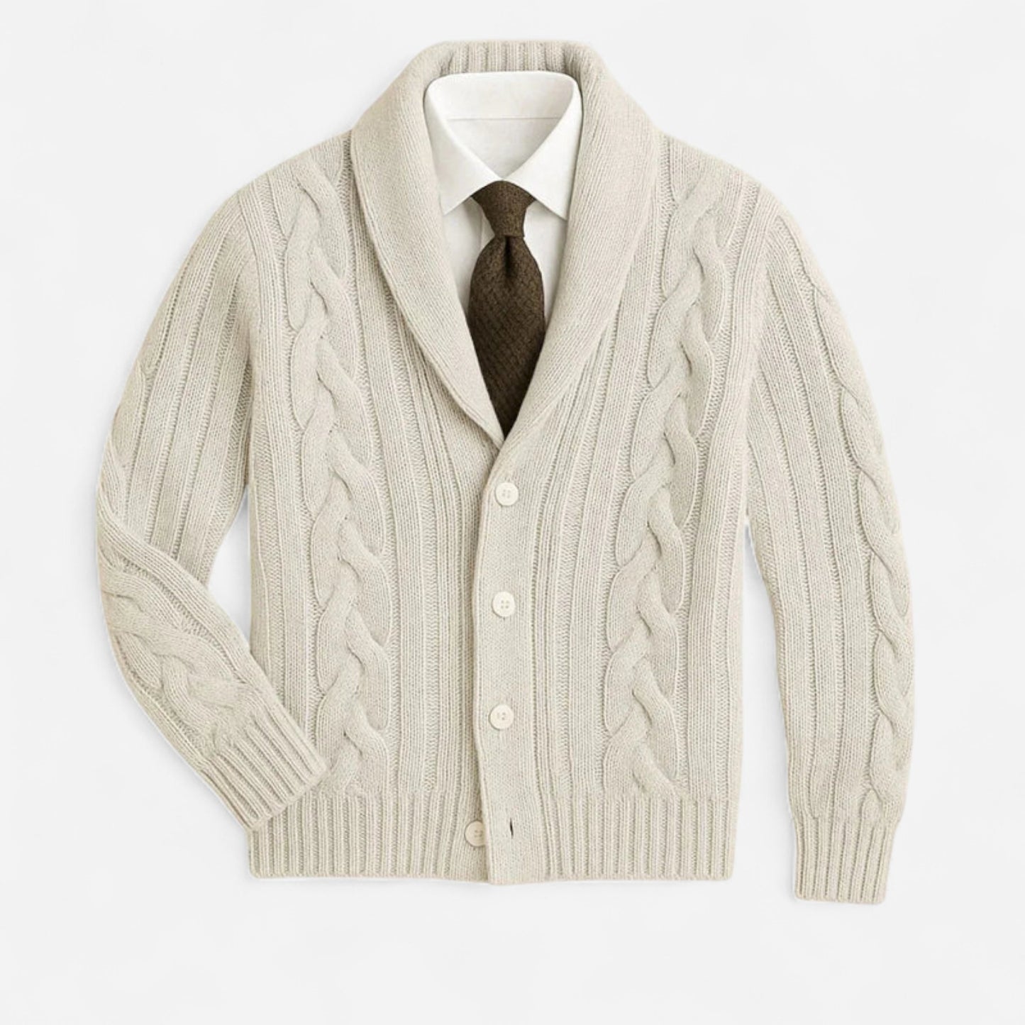 Cardigan en Tricot pour Hommes - Élégance Confortable et Chic
