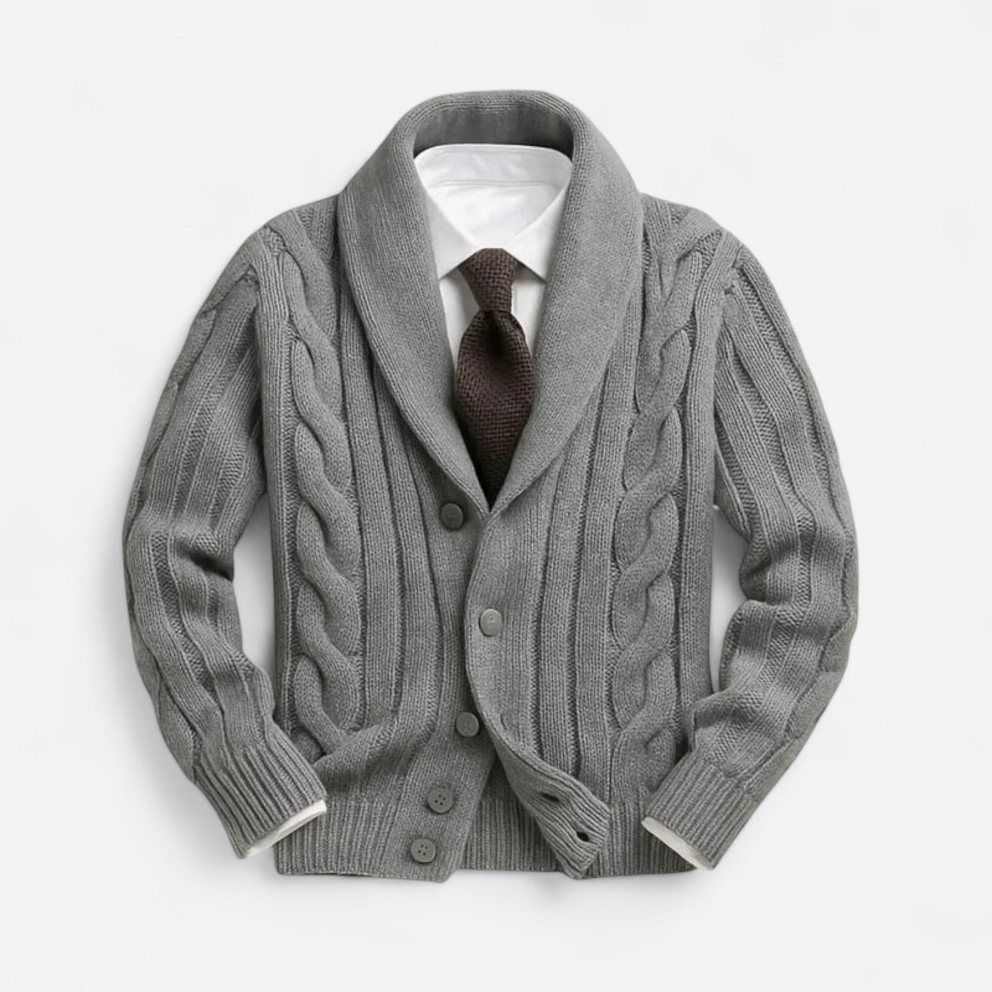 Cardigan en Tricot pour Hommes - Élégance Confortable et Chic