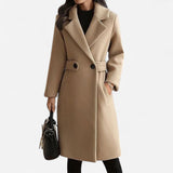 Manteau en Laine Mélangée Classique - Élégance et Confort Hiver