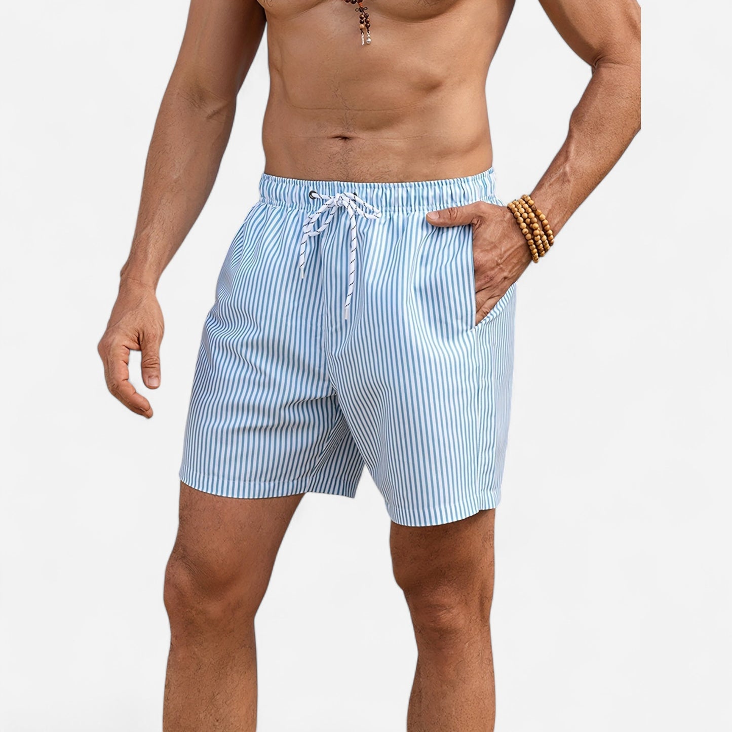 Jeremy - Short de Plage Rayé pour Homme | Élégance et Confort