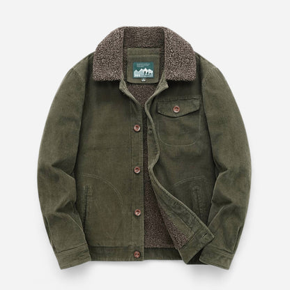 Veste en velours côtelé pour homme - Douillette et durable, style classique