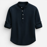 Hudson Henley Shirt - Chemise élégante en coton bio, confort optimal