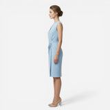 Robe Midi Élégante Sans Manches pour Femme - Coupe Slim Raffinée