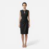 Robe Midi Élégante Sans Manches pour Femme - Coupe Slim Raffinée