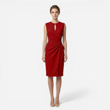 Robe Midi Élégante Sans Manches pour Femme - Coupe Slim Raffinée