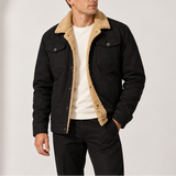 Veste en Jean pour Homme avec Doublure Sherpa et Poches poitrine