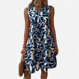 Sophia - Robe d'été A-Line à motifs floraux élégante