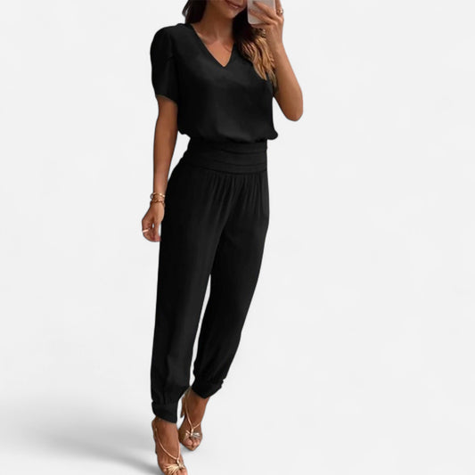 Combinaison V-Neck Relaxed Fit - Confort Léger & Élégance Quotidienne