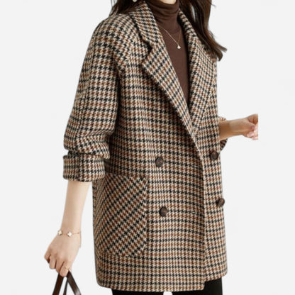 Veste Oversize à Carreaux - Chic Vintage & Ajustement Parfait