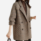 Veste Oversize à Carreaux - Chic Vintage & Ajustement Parfait