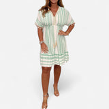 Gail - Robe Bohème Vintage Imprimée Ethnique Élégante et Unique