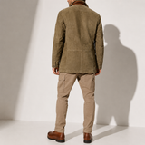 Manteau d'Hiver pour Homme - Veste en Suède à Col Montant Casual
