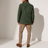 Manteau d'Hiver pour Homme - Veste en Suède à Col Montant Casual