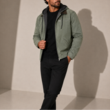 Veste à Capuche pour Homme - Veste d'Hiver en Fleece Zippée
