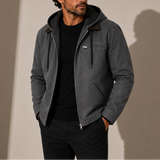 Veste à Capuche pour Homme - Veste d'Hiver en Fleece Zippée