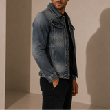 Veste en Jean Vintage pour Homme – Style Décontracté Rétro