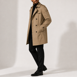 Manteau Trench Homme - Style Smart Casual Double Boutonnage