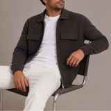 Veste Tricot Zippée pour Homme – Cardigan à Col avec Poches poitrine