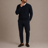 Pull en V pour homme – Tricot classique à manches longues