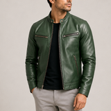 Veste en Cuir Vintage pour Homme – Élégance Intemporelle & Confort Premium