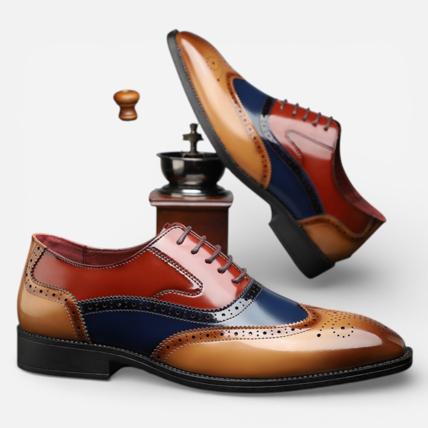 Cambridge - Chaussures de ville en cuir brogue élégantes