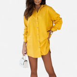 Ensemble Chemise Boutonnée et Shorts - Imprimé Éclatant, Tissu Léger pour Été Casual