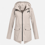 Veste de Pluie Femme Imperméable - Légère et Ajustable, Indispensable pour l'Extérieur