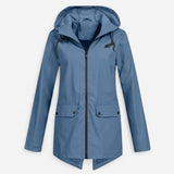 Veste de Pluie Femme Imperméable - Légère et Ajustable, Indispensable pour l'Extérieur
