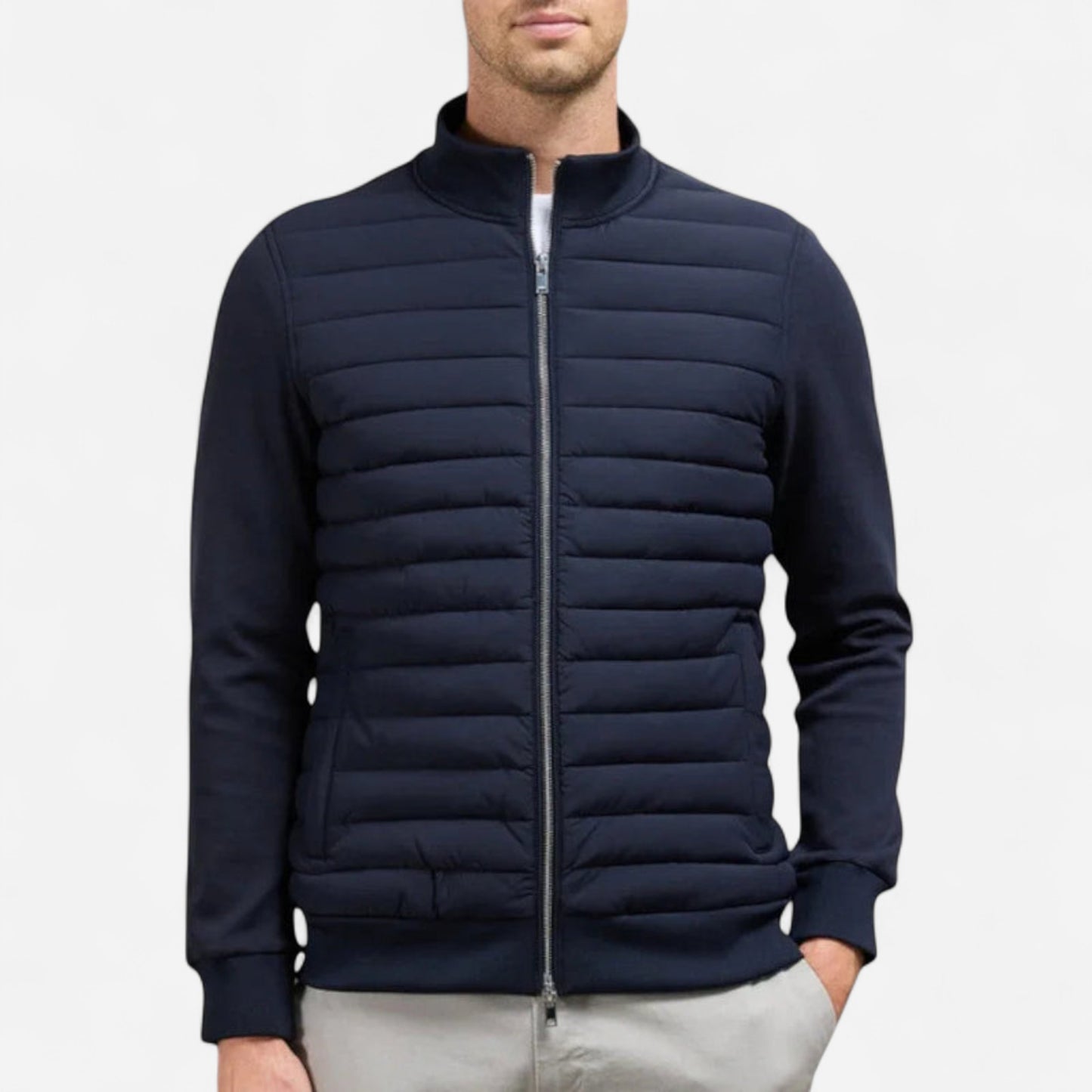 Veste Hybride pour Homme - Matelassée avec Manches Tricotées