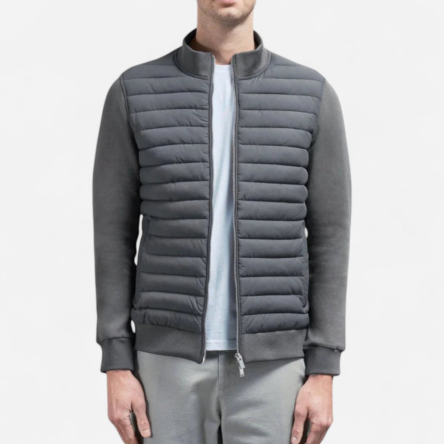 Veste Hybride pour Homme - Matelassée avec Manches Tricotées
