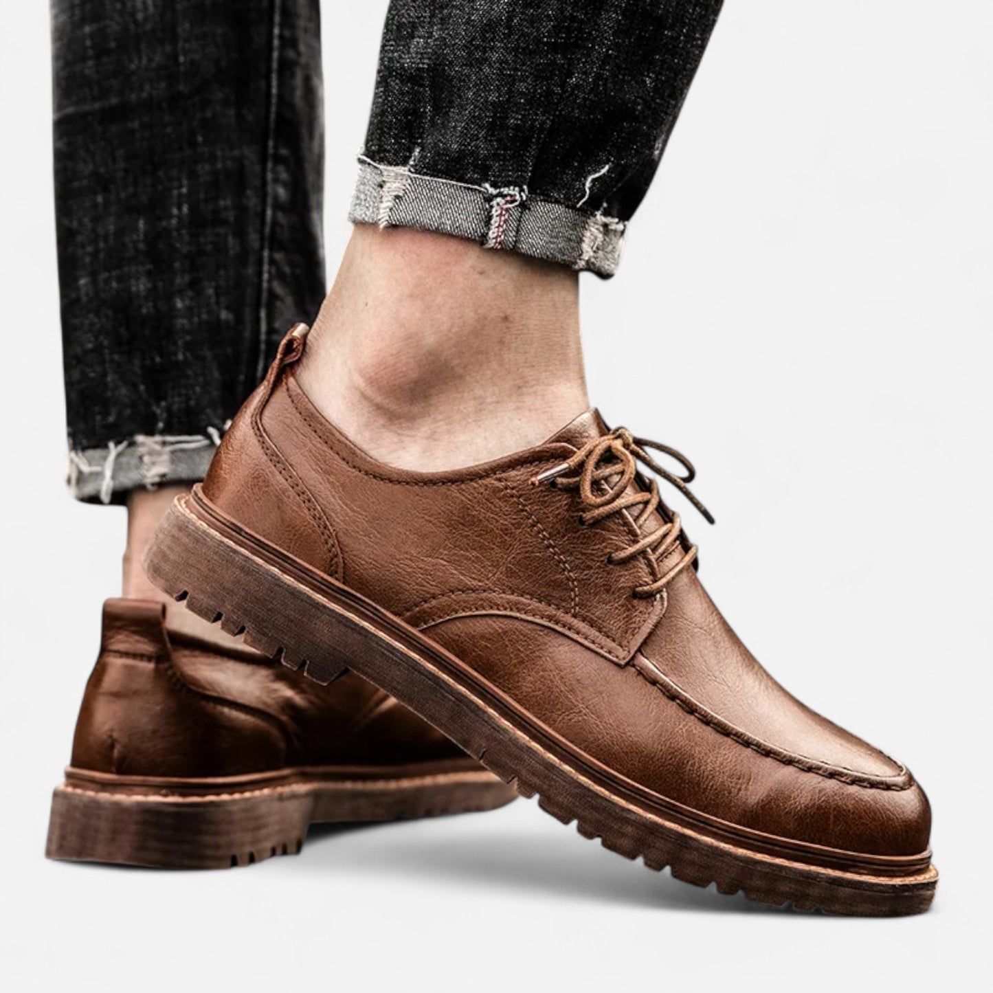 James Chamberlain - Oxfords en Cuir Véritable Élégants et Durables