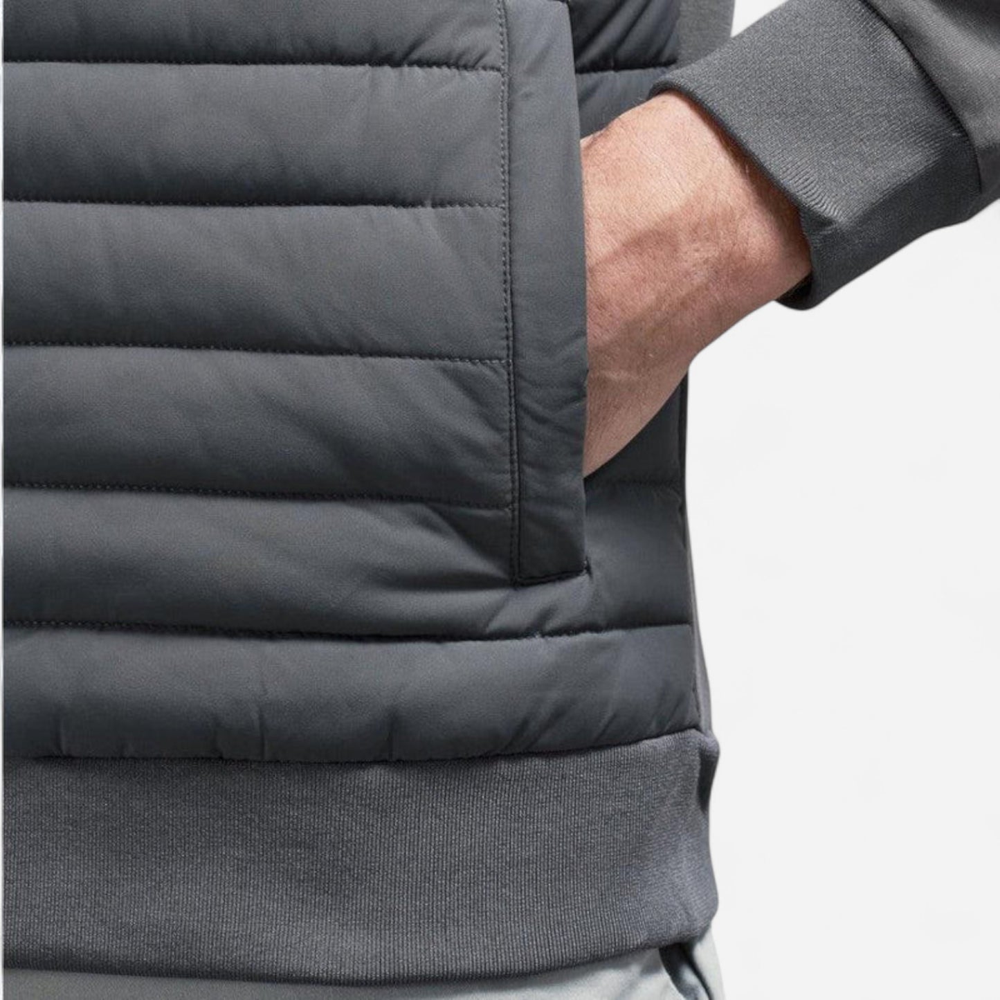 Veste Hybride pour Homme - Matelassée avec Manches Tricotées