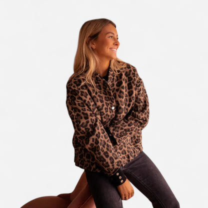 Cleo - Veste Imprimé Léopard Élégante et Tendance