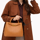 Sac Cabas Tissé en Cuir Vegan Doux – Élégance Quotidienne