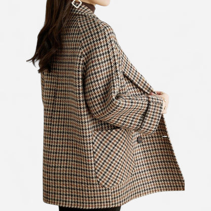 Veste Oversize à Carreaux - Chic Vintage & Ajustement Parfait