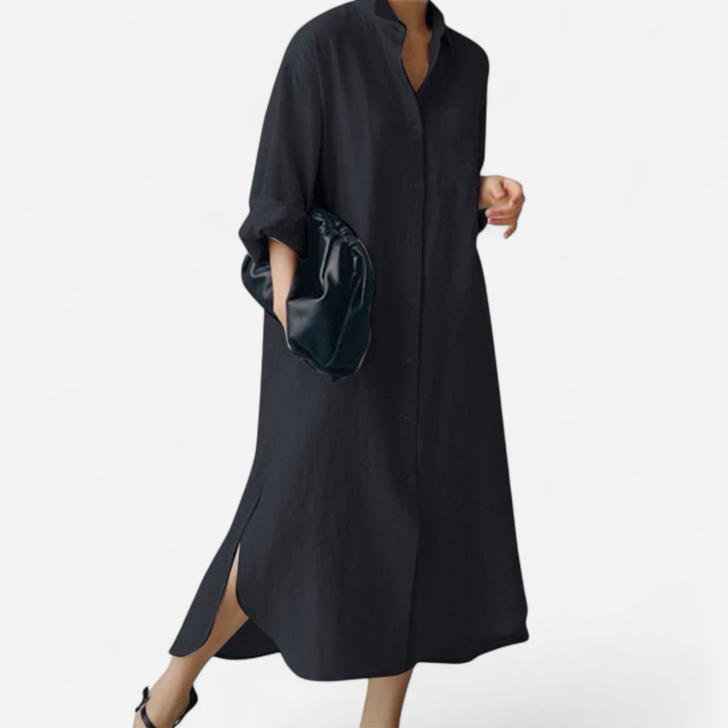 Robe Chemise en Lin Oversize - Élégance Décontractée & Légère