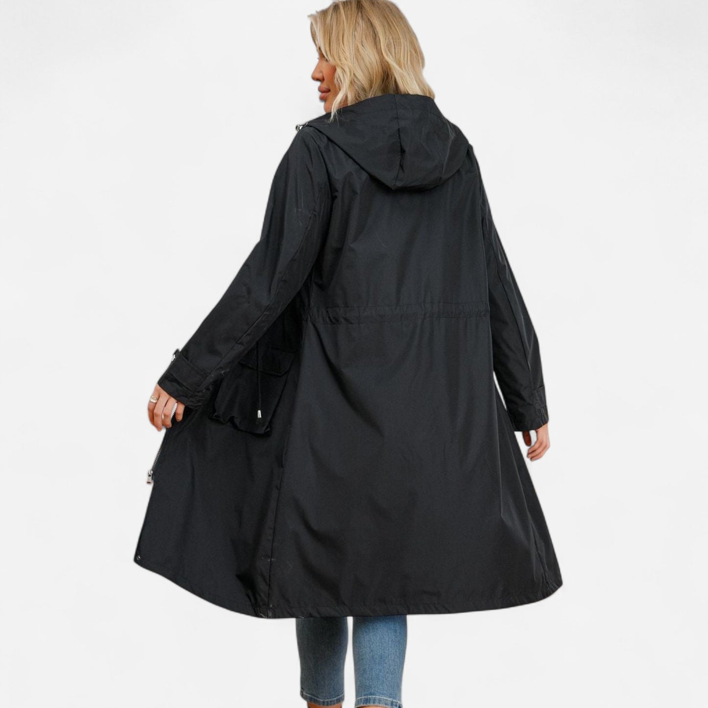 Veste de Pluie Imperméable - Légère, Résistante au Vent, Ajustable