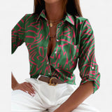Elisa - Blouse Classique à Col, Élégance et Confort au Quotidien