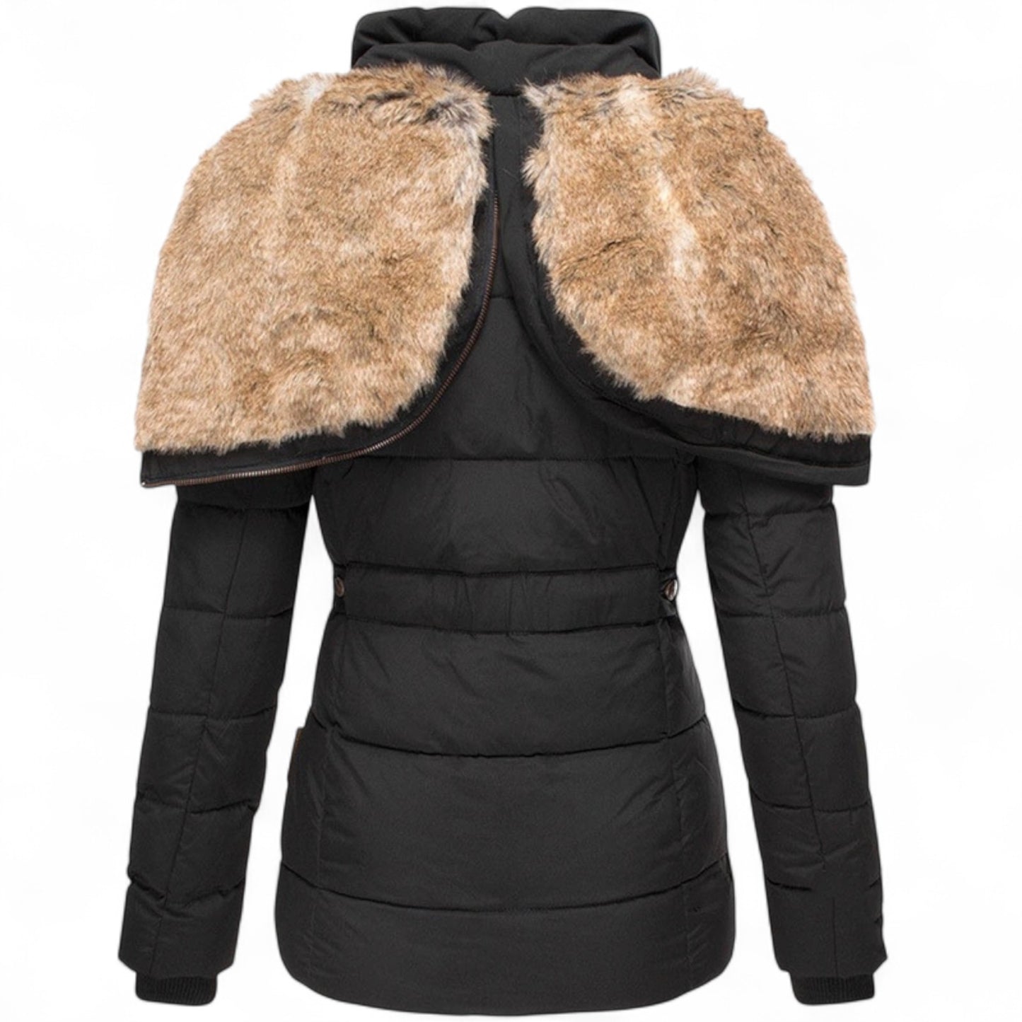 Aisa - Manteau d'hiver douillet avec doublure en fourrure
