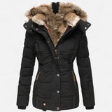 Aisa - Manteau d'hiver douillet avec doublure en fourrure