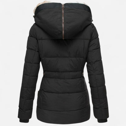 Aisa - Manteau d'hiver douillet avec doublure en fourrure