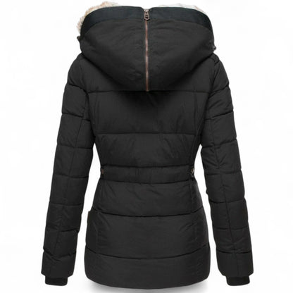 Aisa - Manteau d'hiver douillet avec doublure en fourrure