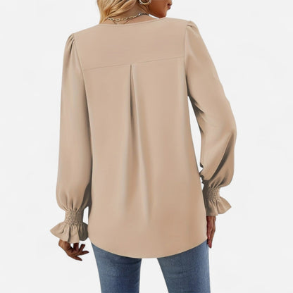 Québec Élégance Blouse&Shirts Miranda - Chemisier d'automne élégant et confortable