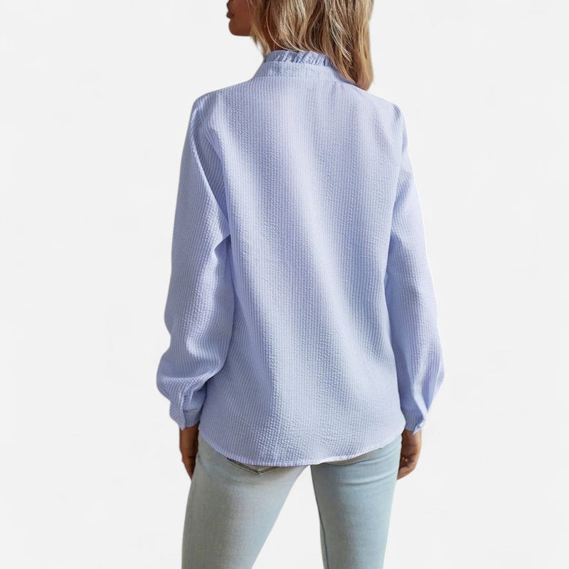 Québec Élégance Blouses & Shirts Viktoria™ - Chemisier Élégant pour un Printemps Chic et Confortable